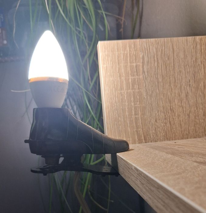 Mini lampka na klips
