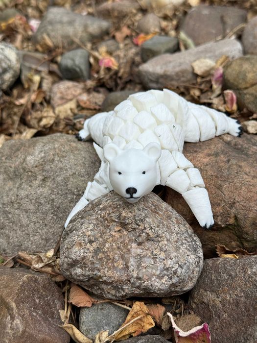 Niedźwiedź Polarny 3D – Segmentowy Lodowy Król, super gadżet, prezent