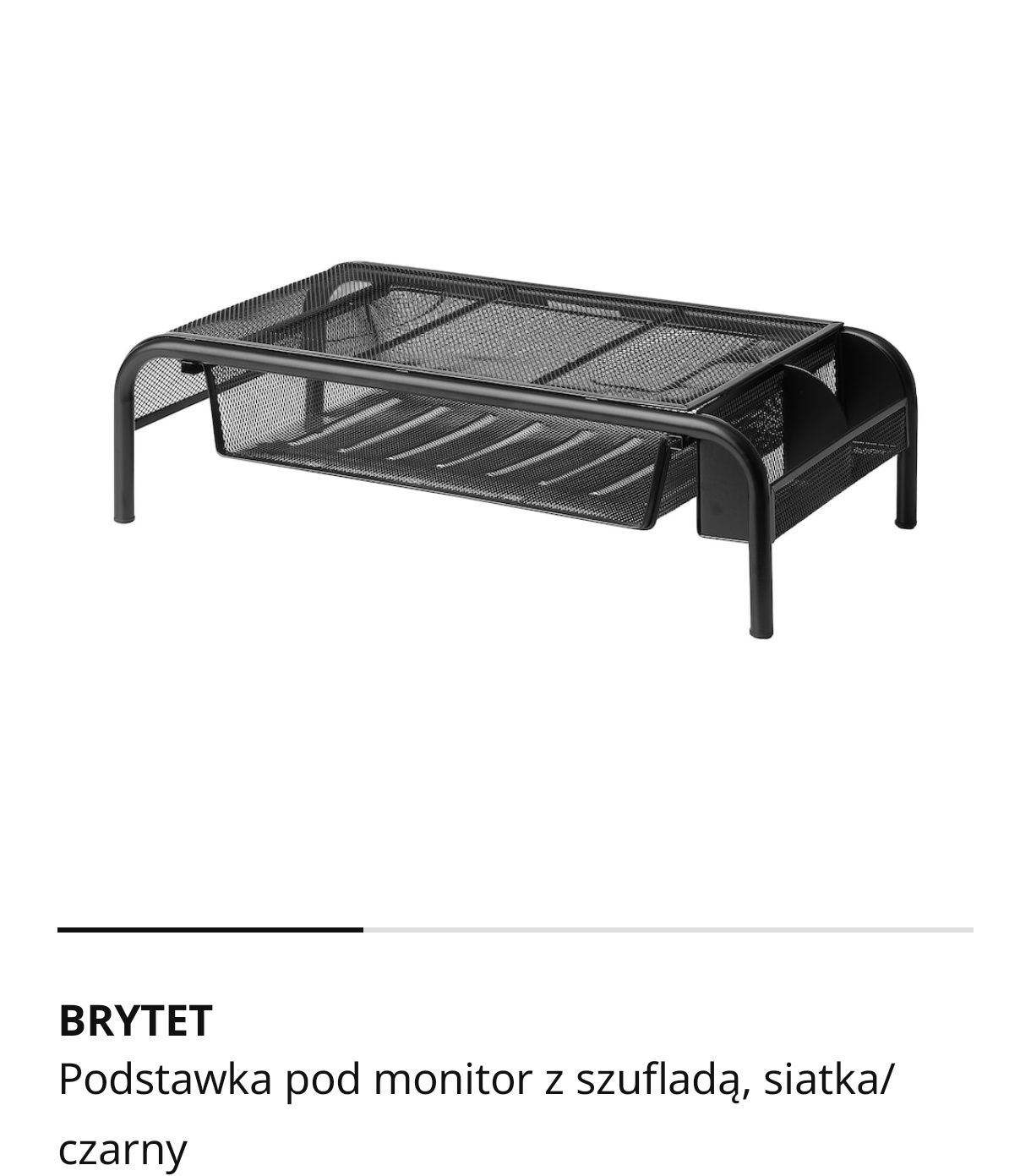 Podstawka pod monitor z szufladą BRYTET Ikea