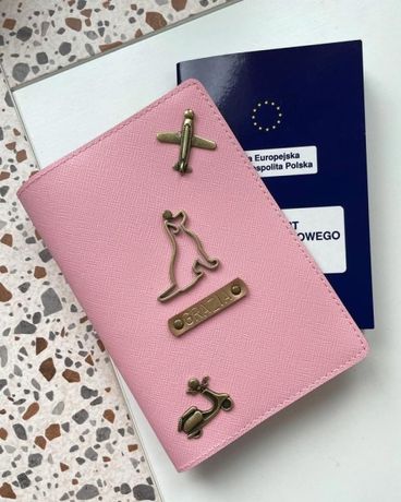 Personalizowane etui na paszport dla psa, kota, książeczka zdrowia wet