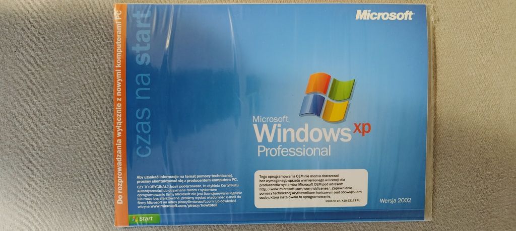 Windows xp z licencją