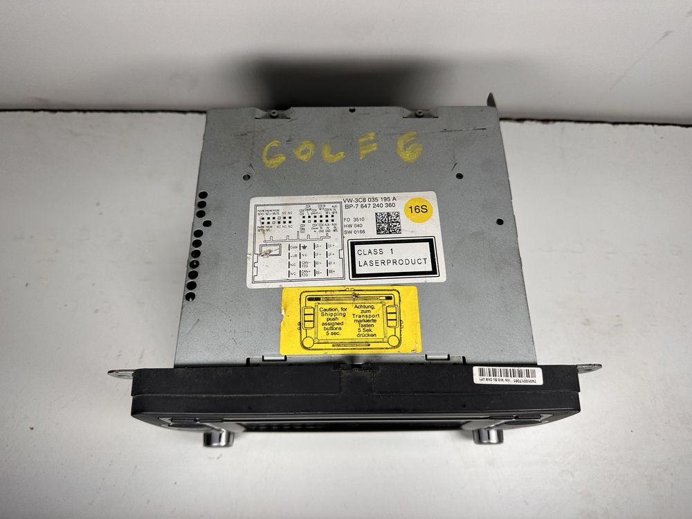 Магнітола BLAUPUNKT RCD 510 3C8 035 195 A VW Passat B7 CC Golf 6