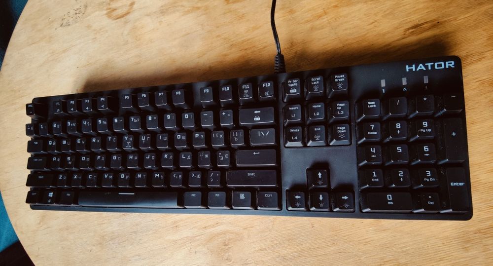 Клавіатура механічна оптична геймерська HATOR Rockfall EVO optical HTK