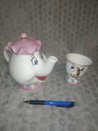 A Bela e o Monstro | Conjunto de Chá Mrs Potts da Disney =ORIGINAL=