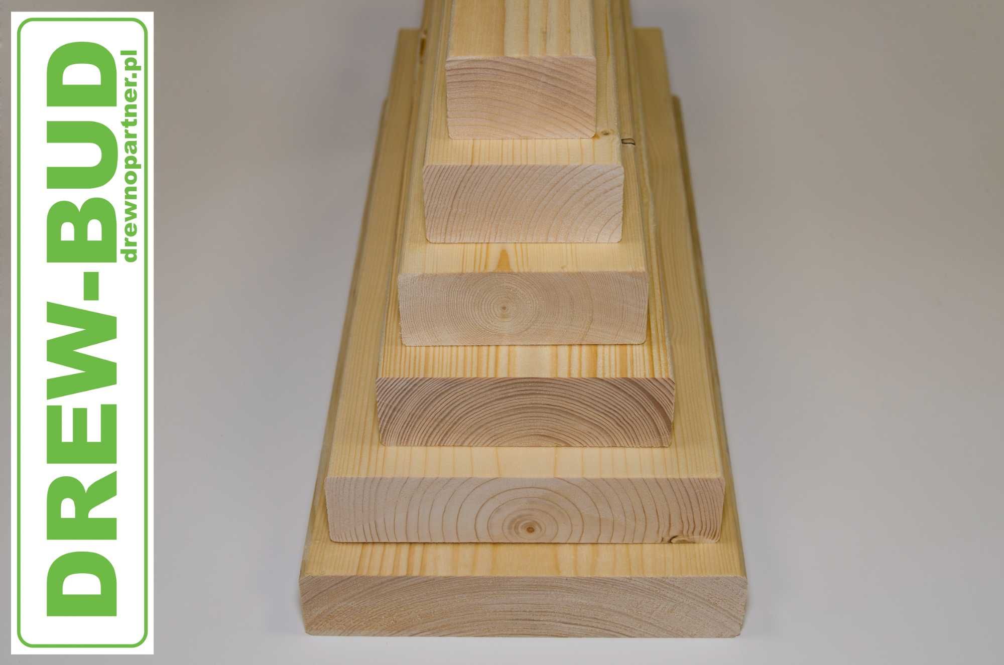 Drewno konstrukcyjne C24 suche strugane suszone belki krokwie kantówki
