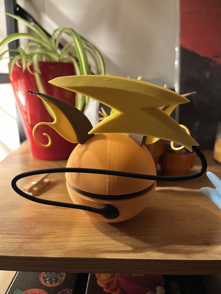 Raichu pokeball druk 3D