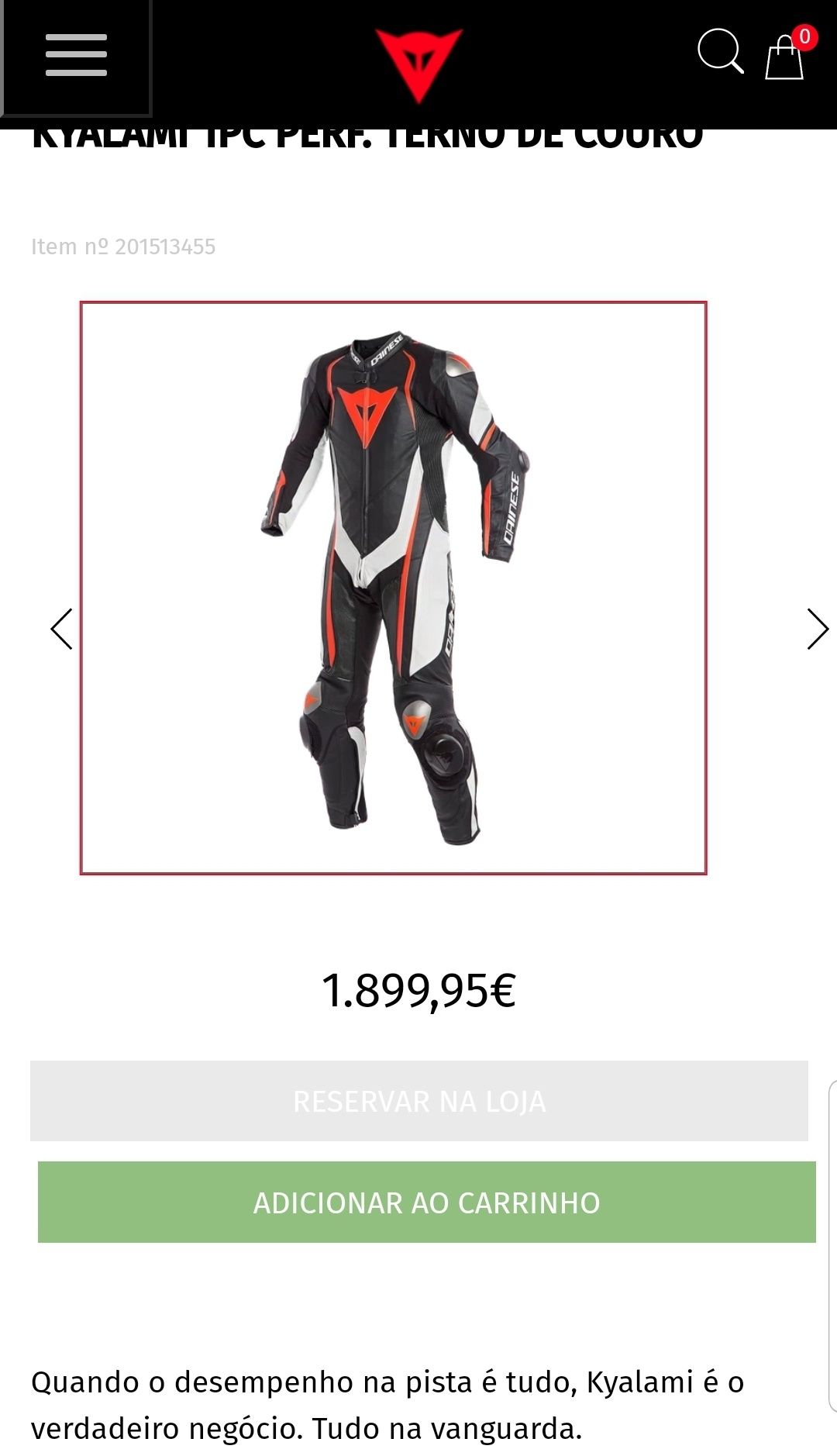 Dainese KYALAMI 1pc perf. Leather suit t60
