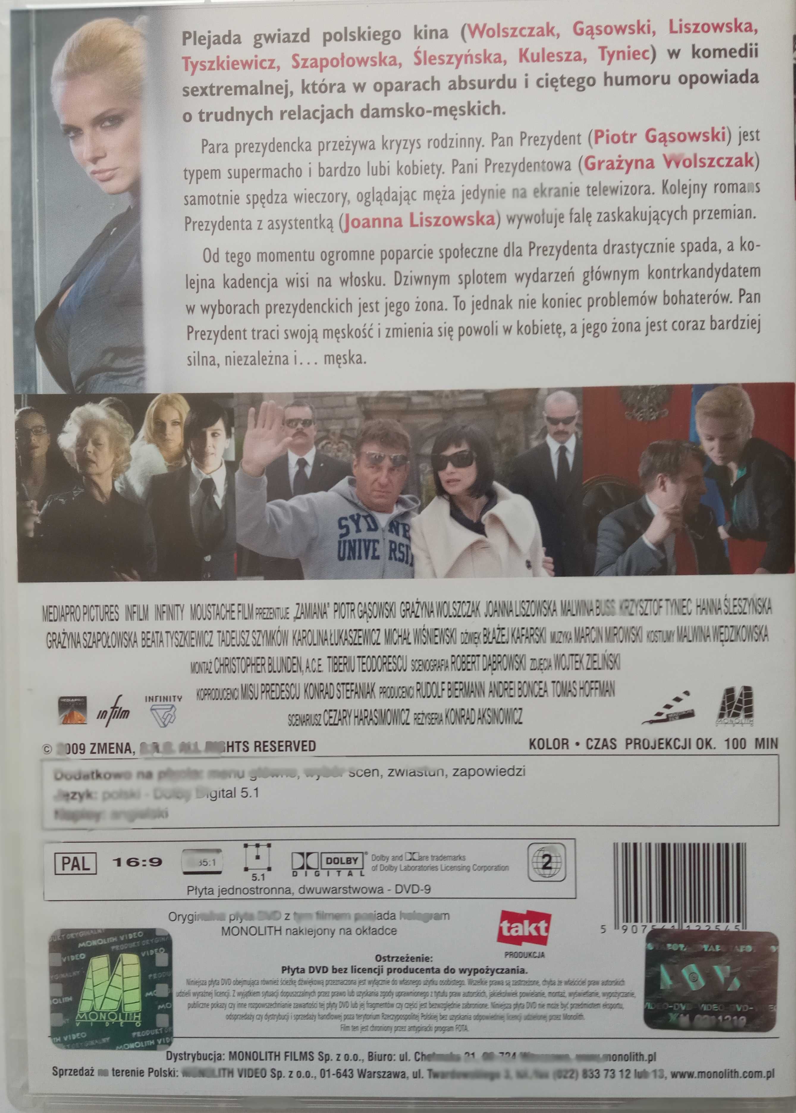 Zamiana DVD Grażyna Wolszczak, Piotr Gąsowski