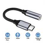 Adaptador Typc C para Jack 3,5mm Audio/Aux
