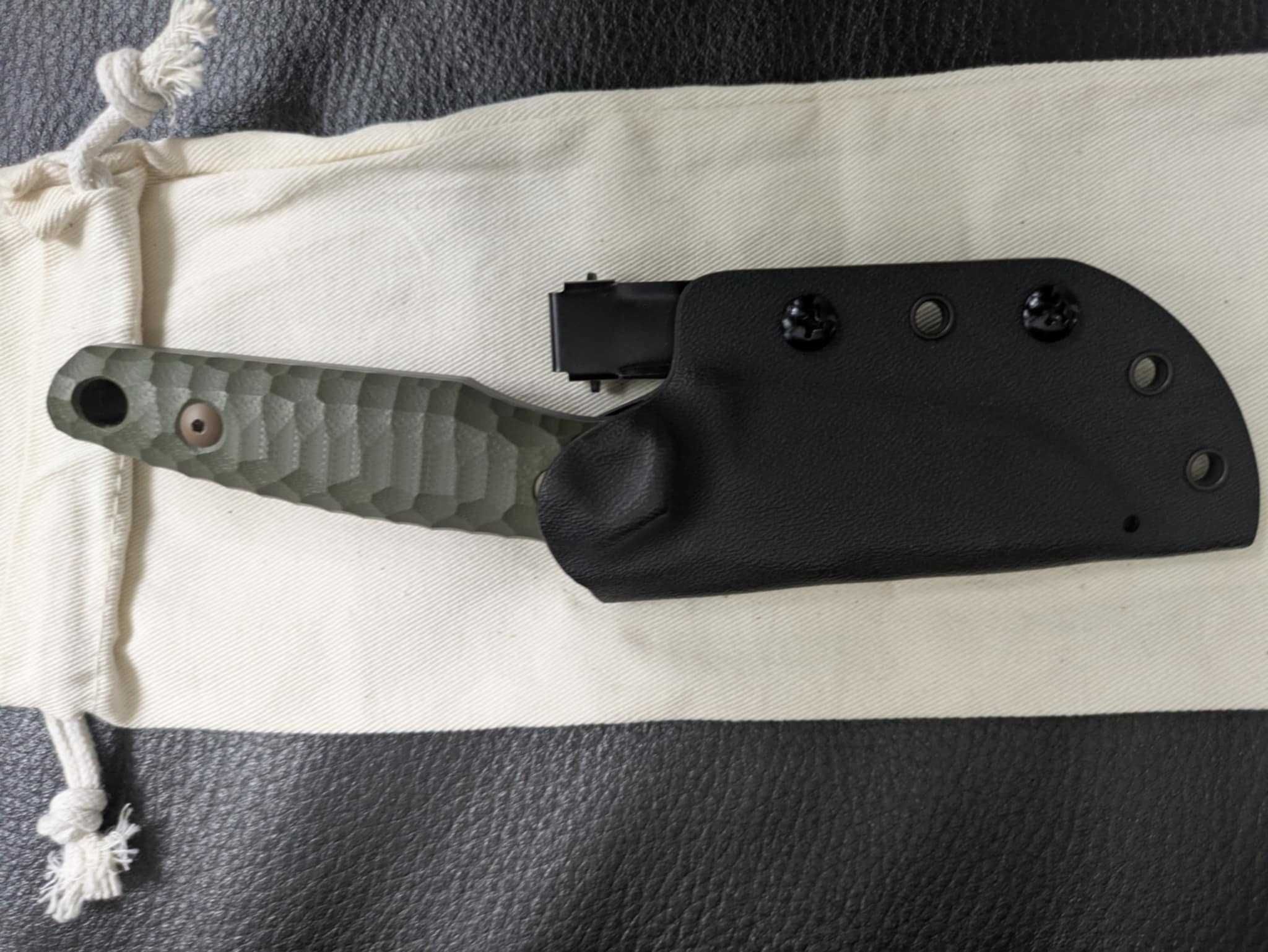 Nóż Fox KS OD Green G10 Top Shield Antracite Stonewashed stal Niolox