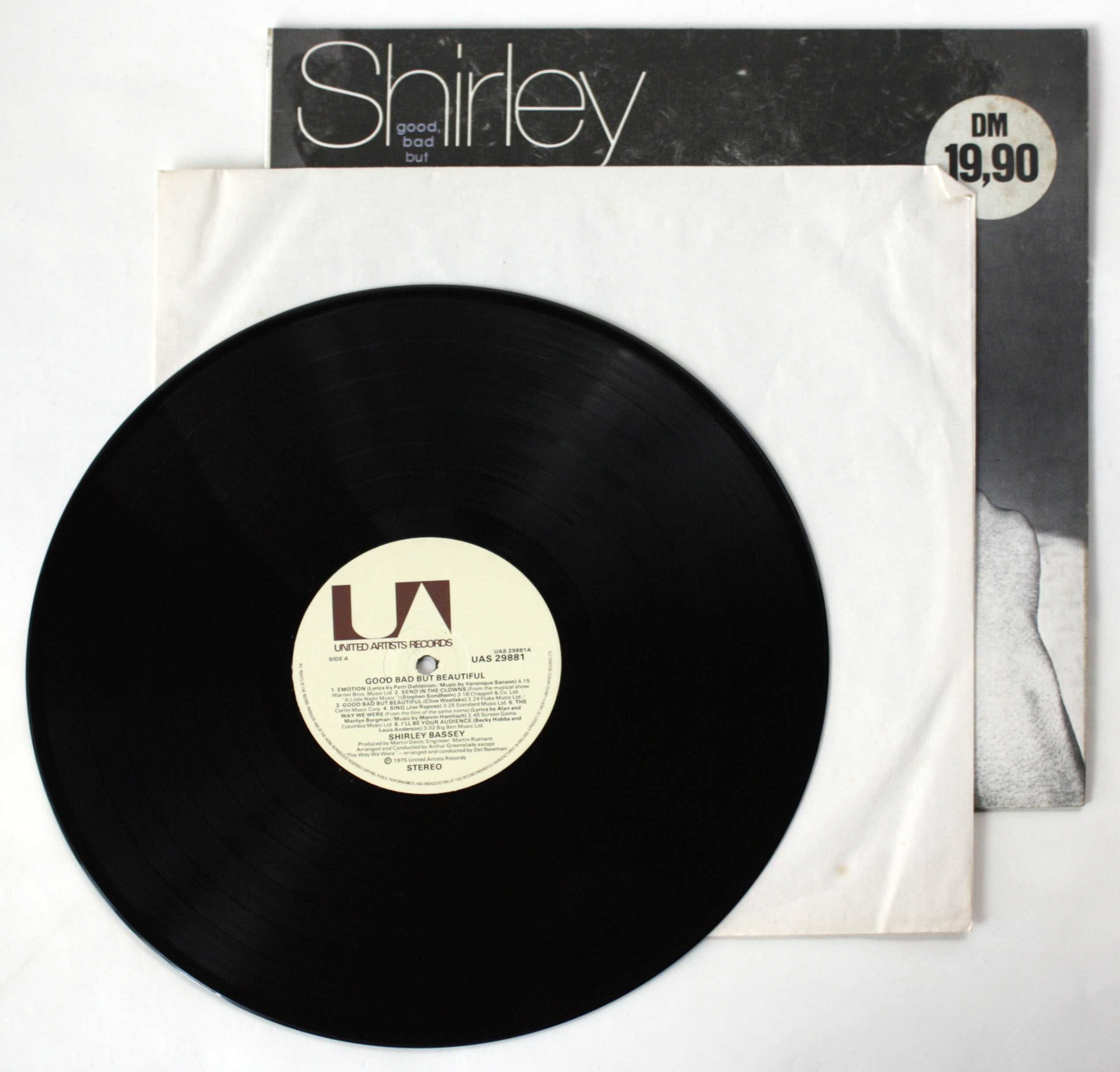 Zestaw 4 płyt winylowych, Shirley Bassey, Europop 6 + autografy