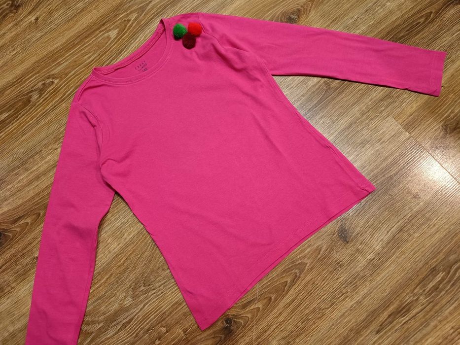 CARRY bluzka t-shirt z długim rękawem różowa rozm. 140
