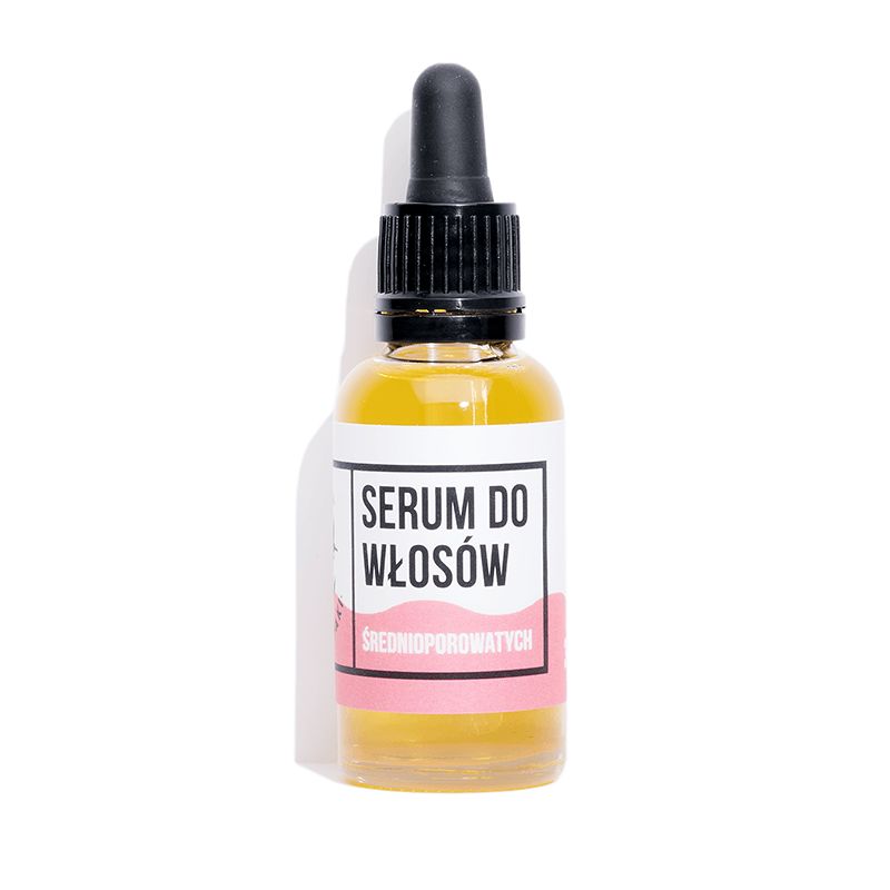 Naturalne serum do włosów średnioporowatych, Cztery Szpaki, 30 ml