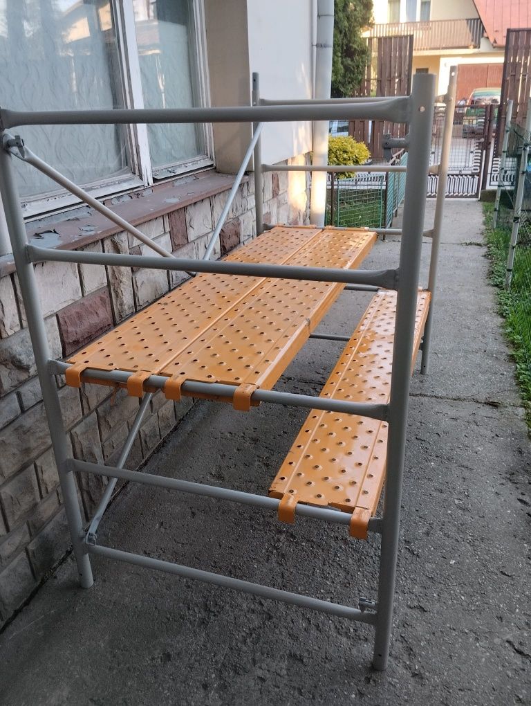 Rusztowanie elewacyjne drabinkowe Hiszpańskie modułowe nowe
