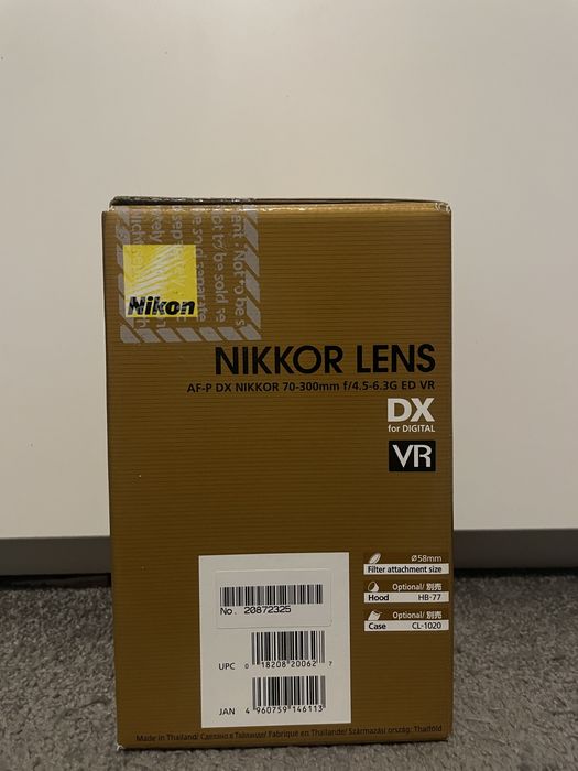 Nikon af-p dx nikkor 70-300mm f/4.5 6.3g ed vr