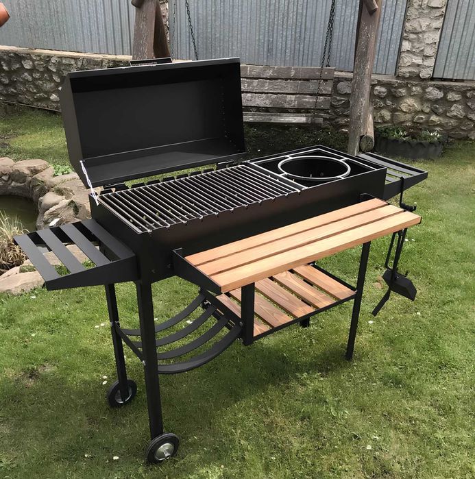 МІЦНИЙ ЯК ТАНК!! Мангал барбекю з решіткою, мангал для дома