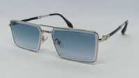 Maybach модные унисекс очки темно голубой градиент в серебристом метал