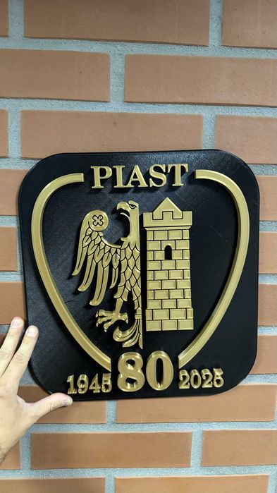Druk 3D logo Herb Legia, Górnik, Piast, Ekstraklasa itp