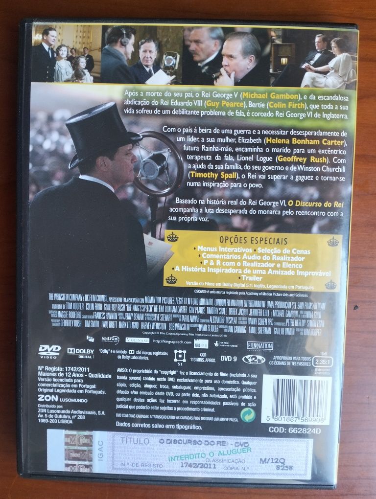 DVD O Discurso do Rei