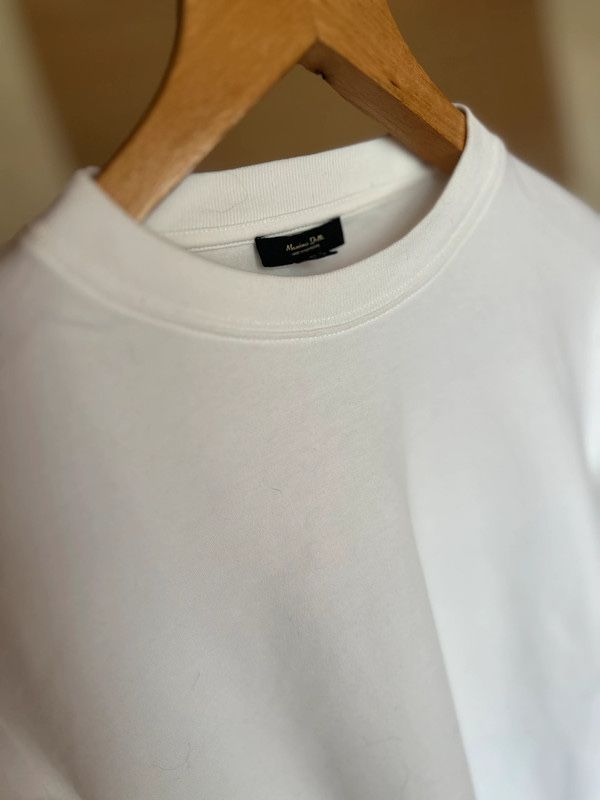 Swietna biala basicowa bluzka longsleeve Massimo Dutti Rozm M