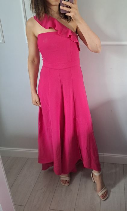 Elegancki kombinezon kuloty na jedno ramię 36