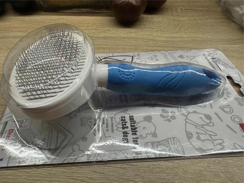 Szczotka do sierści psa i kota - samoczyszcząca XL