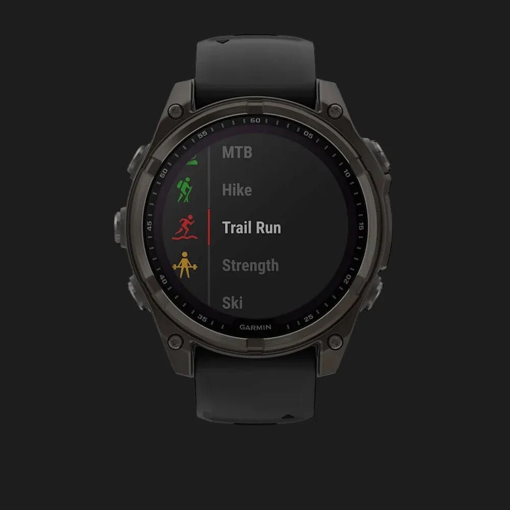 Garmin Fenix 8 51mm Solar Sapphire Carbon DLC Titanium with Black Band