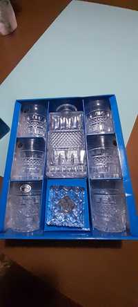 Conjunto whisky de Cristal da Boémia