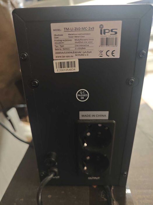 UPS IPS tm-li-2k0-mc-2x9 2000VA 1200W
