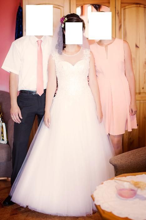 Suknia ślubna biała princessa
