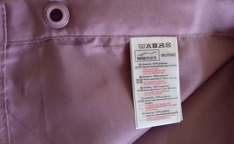 Cortina de duche 2,0m x 1,8m