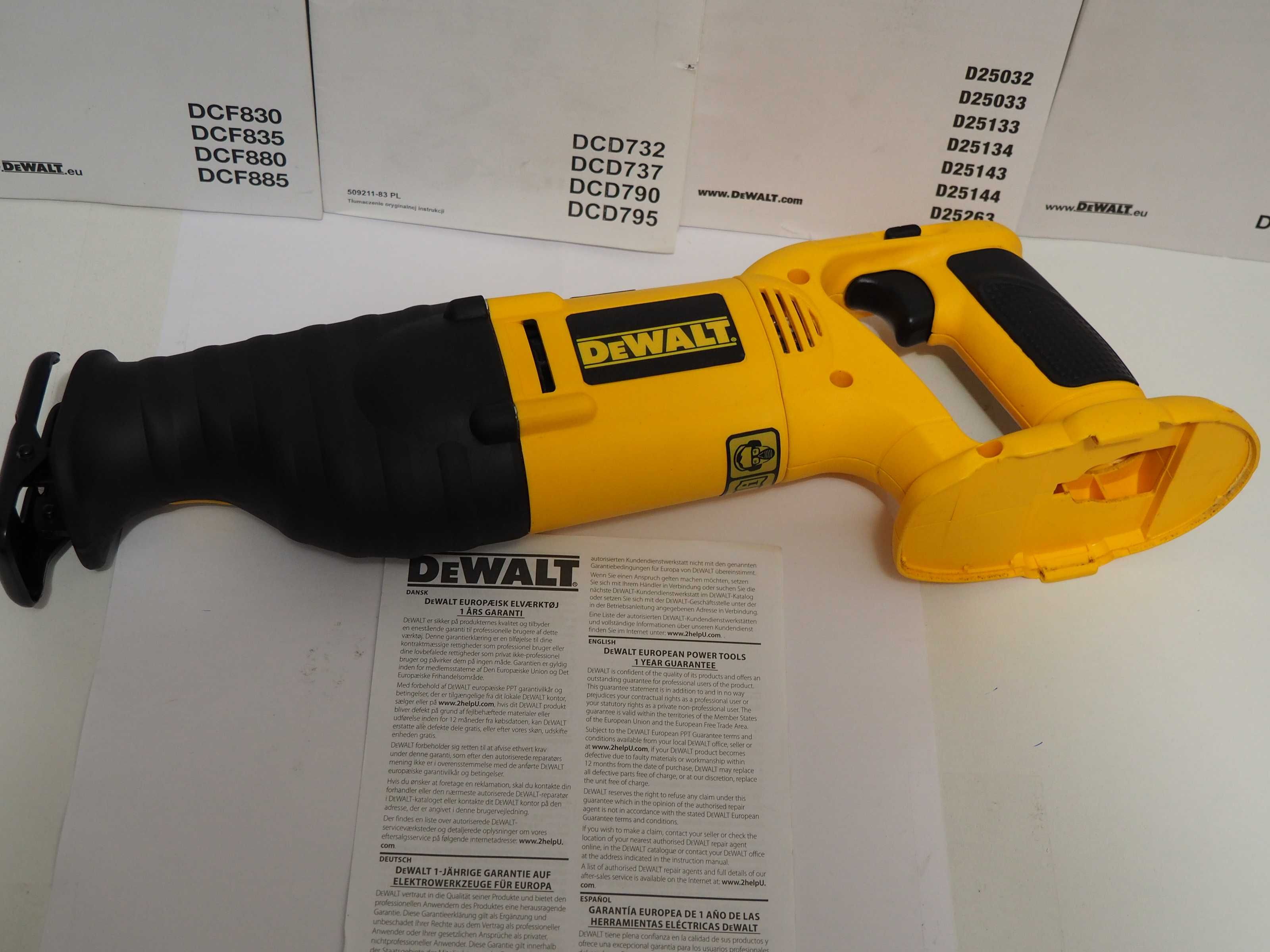 Pila szablasta DEWALT DC 380 bez bateria 18v Ni-CD,NI-MH bti berner