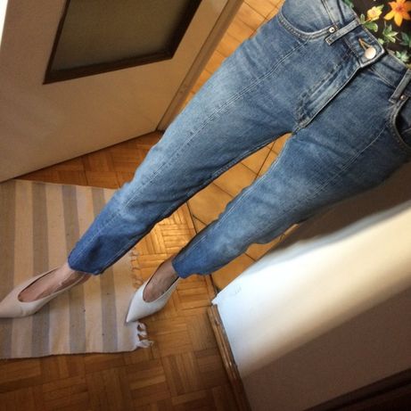 H&m spodnie jeansy girlfriend boyfriend mom jeans massimo dutti