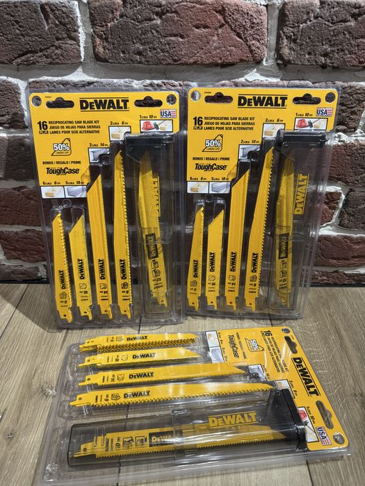 Набор полотен для сабельной пилы DeWalt DW4899  16 шт и тубус
