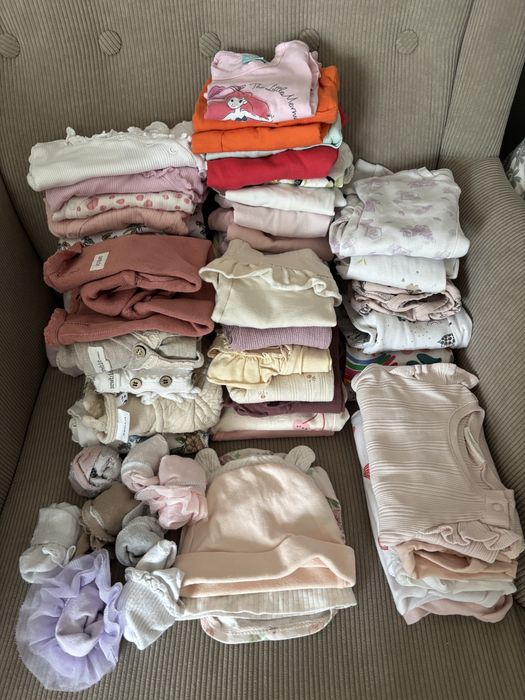 Wyprawka dla niemowlaka mega paka r. 56, 62, 68