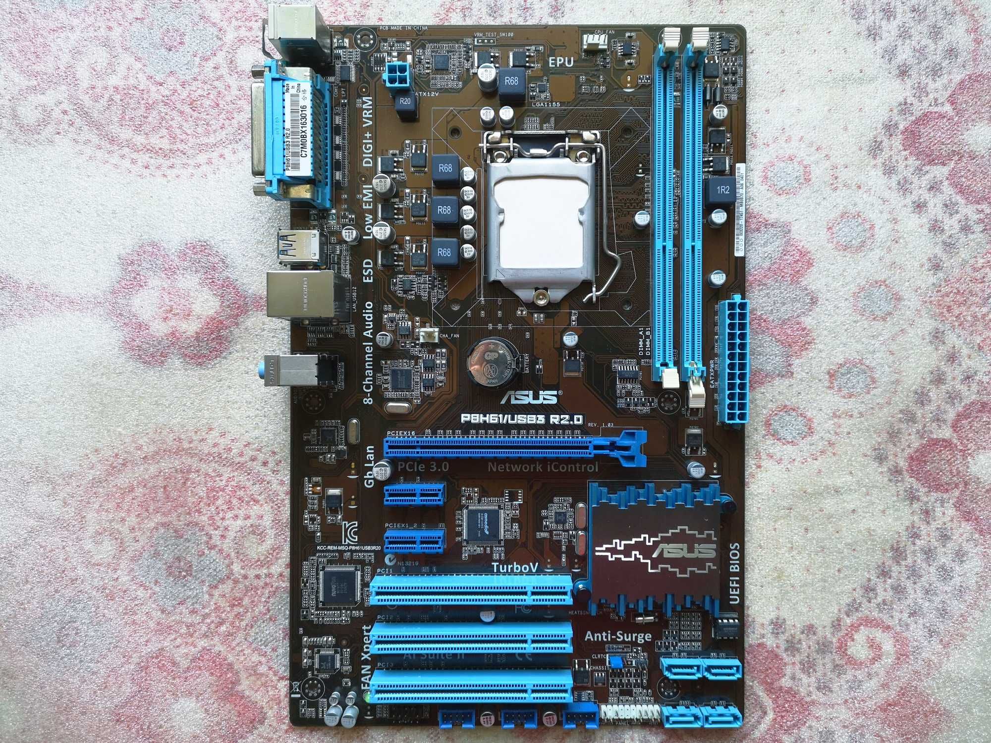 Материнська плата   Socket 1155    Asus P8H61/USB3 R2.0