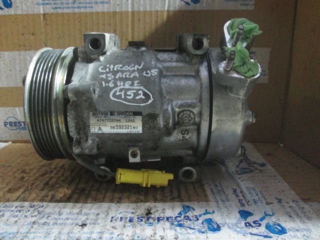 Compressor AC 9659232180 CITROEN XSARA 2005 1.6 HDI CITROEN BERLINGO 2008 1.6HDI PEUGEOT PARTNER 1 BREAK FASE 2 2007 1.6HDI 90CV 4P CINZENTA DIESEL SANDEM