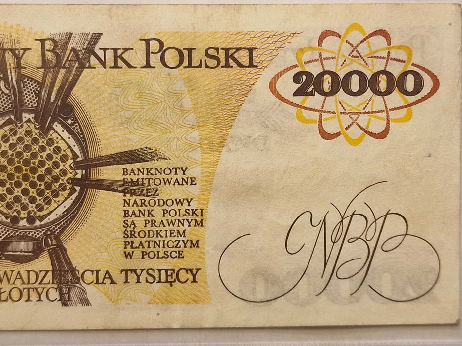 20000zł 1989r Skłodowska
