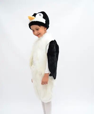 Дитячий новорічний костюм пінгвін та сніговик наложка