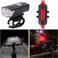 Conjunto luzes led bicicleta USB NOVO