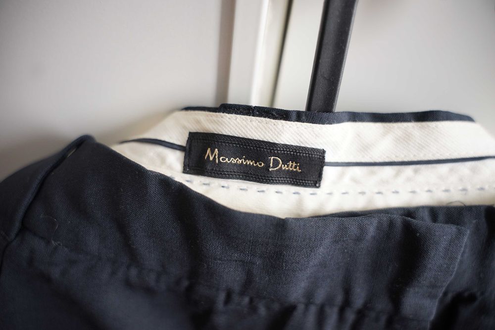 Czarne spodnie, eleganckie, Massimo dutti