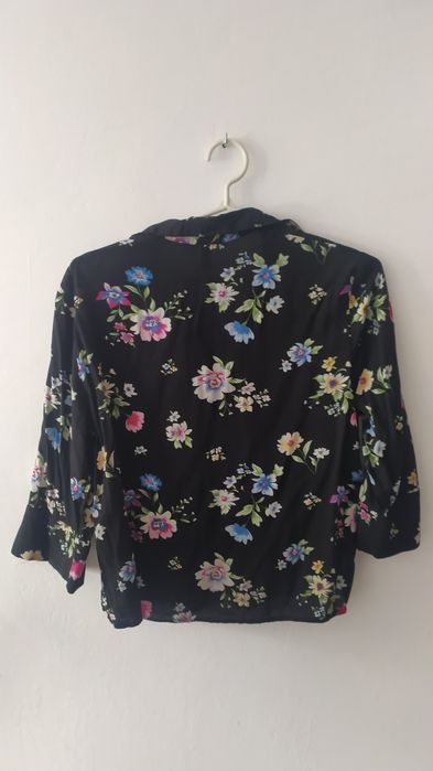 H&M koszula kwiaty oversize wiskoza 32 34 36