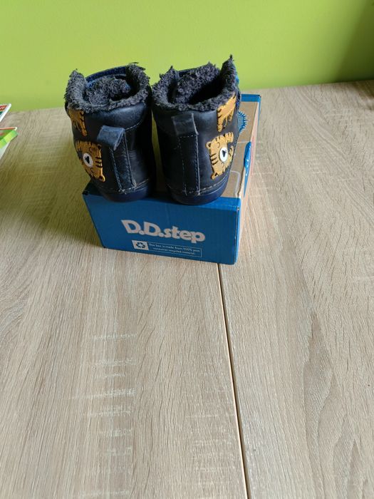 Skórzane kozaki DD.step rozm.22 dla.wkl. 14,5cm