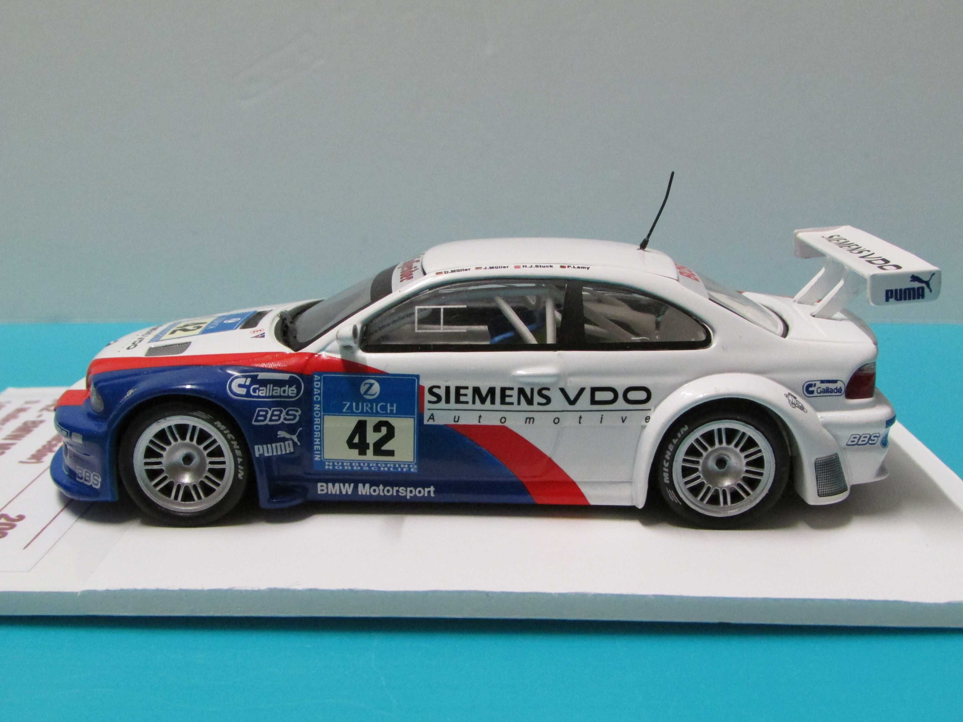 BMW M3 GTR #42 (P.Lamy): Winner 24h Nurburgring 2004 - IXO Models 1/43