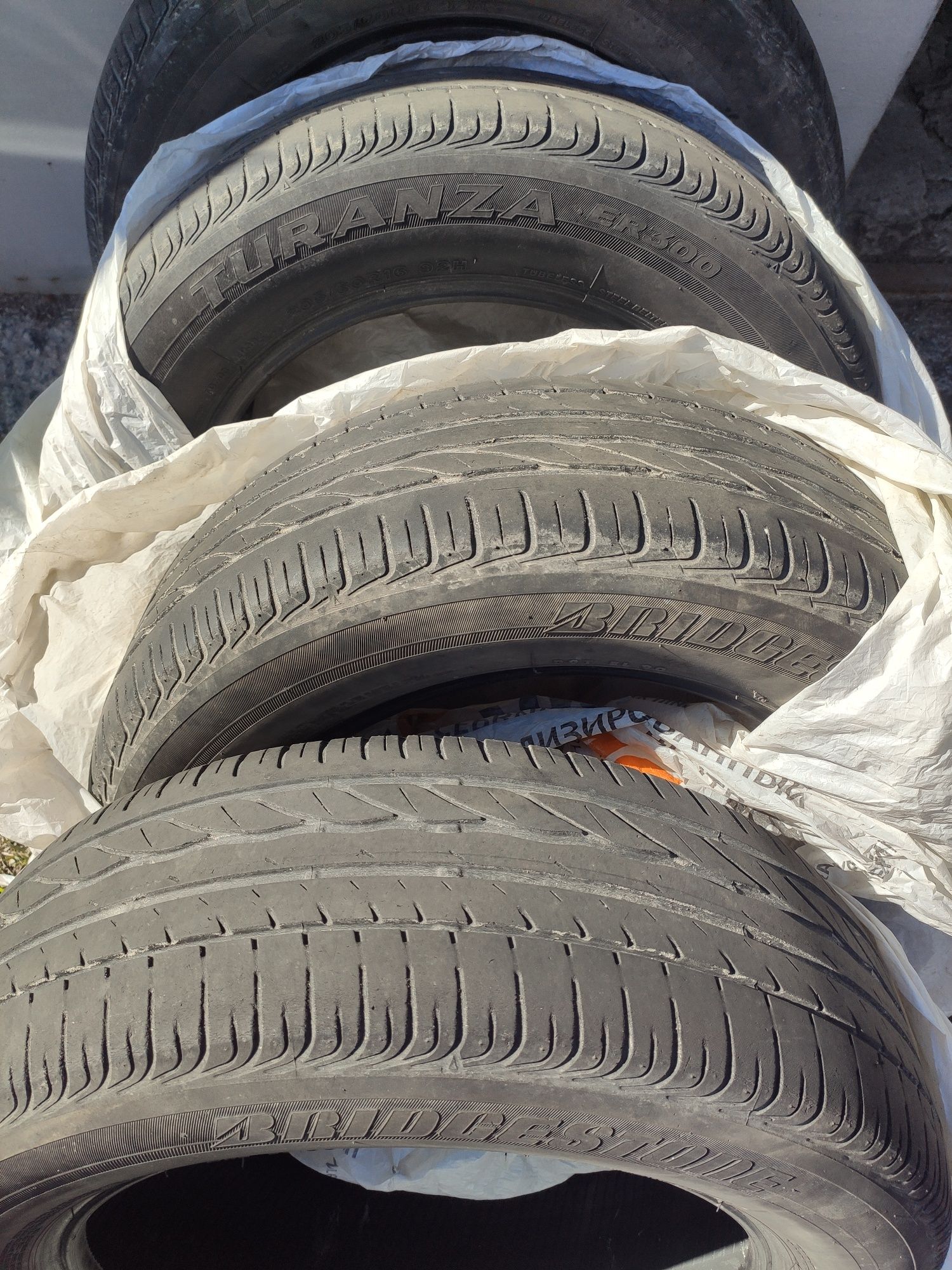 Комплект Bridgestone turanza er300 205 60 r16 2009 р.в.