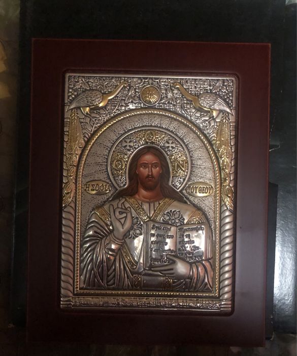 Серебро, 925, икона из Греции, с сертификатом