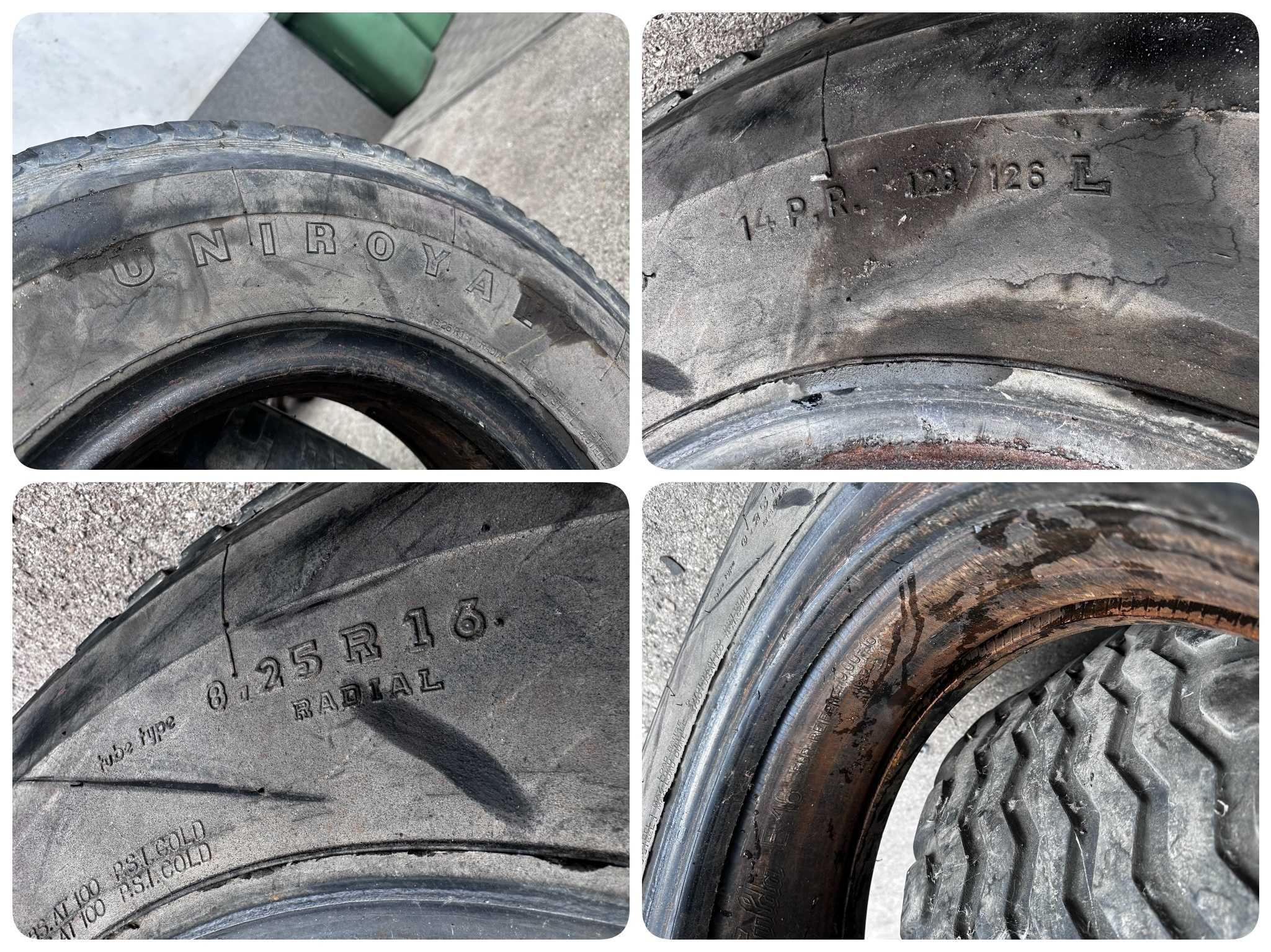 Opona Ciężarowa Naczepa Przyczepa 8.25R16 8.25-16 8,25X16 UNIROYAL