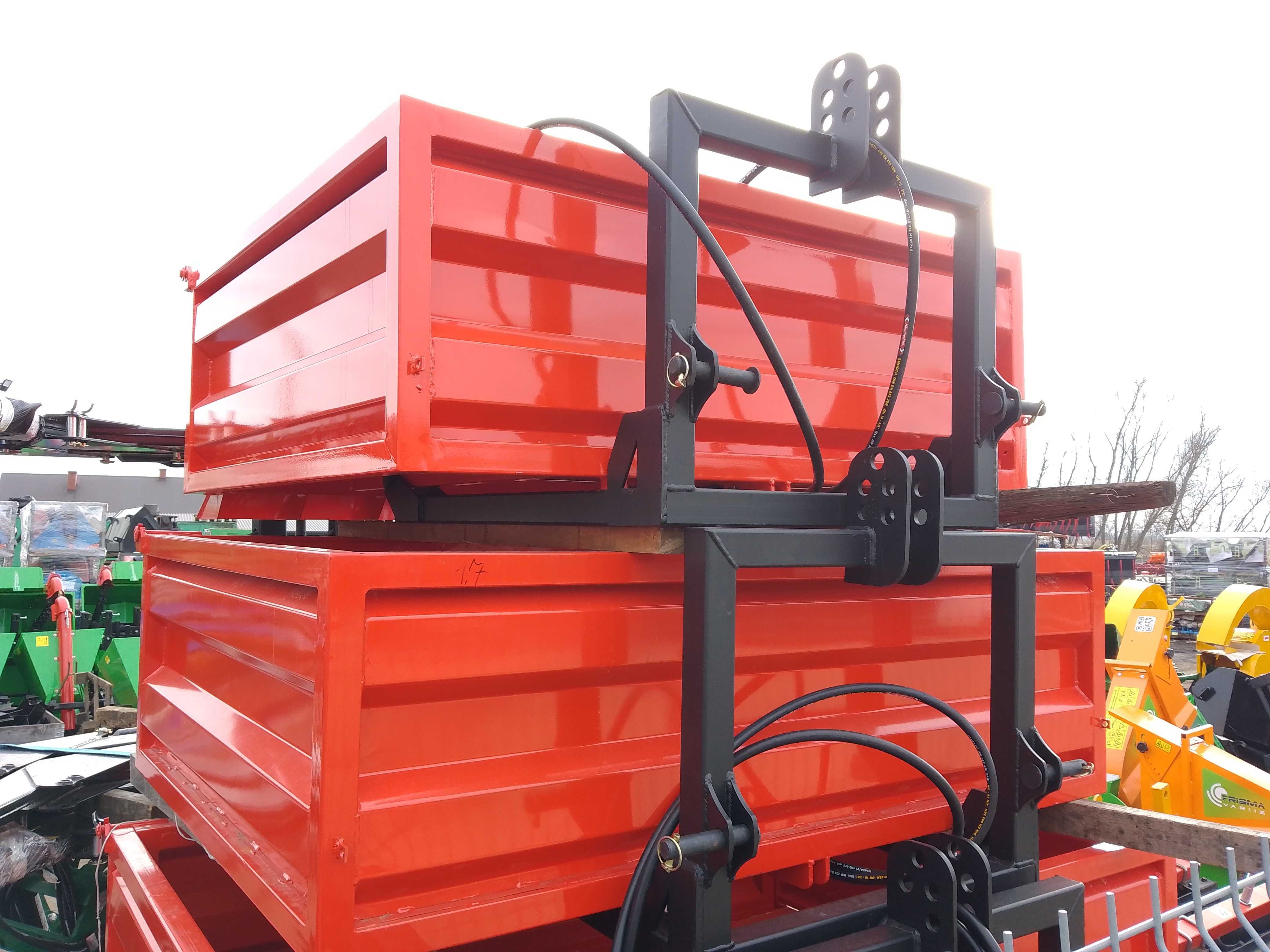 Skrzynia transportowa 1,5m na tuz 150x100x50 możliwy kiper ręczny