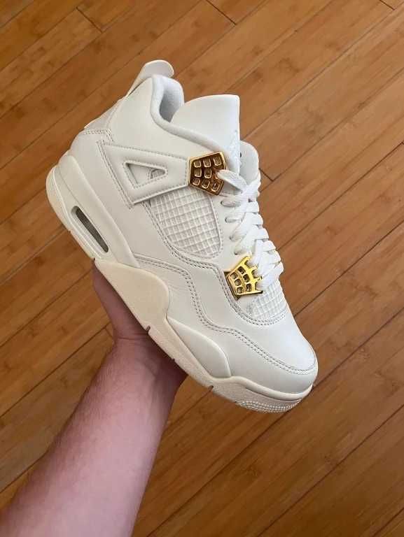 Nowe buty Nike_Jordan4_Retro_Metallic_Gold Moda R.43