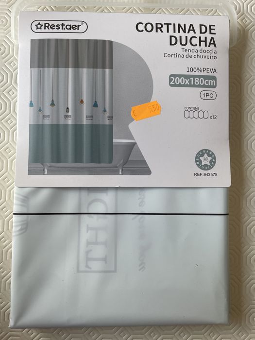 Cortina de Duche Nova 200x180cm